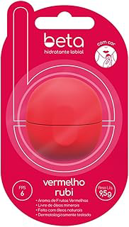 Beta Hidratante Labial com Cor - Frutas Vermelhas Vermelho Rubi 9,5g