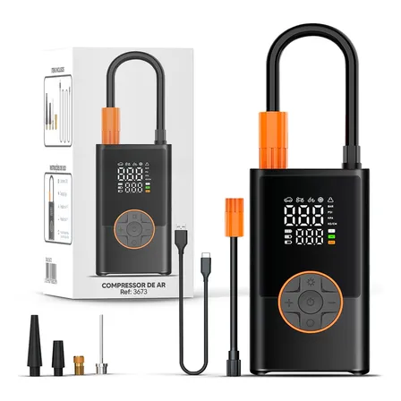 Calibrador Pneu Digital Moto Carro Powerbank Bivolt