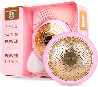 FOREO, UFO, Spa em Casa, 5 em 1, Dispositivo de tratamento facial inteligente, Máscaras faciais, Termoterapia, Crioterapia, Para todos os tipos de pele - Fucsia