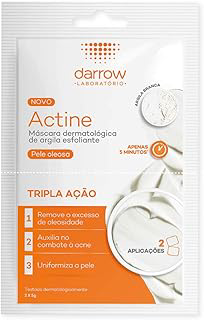 AMOTAOS Actine Máscara Dermatológica De Argila Esfoliante Peles Oleosas Darrow - 2X5G Darrow 2X5G
