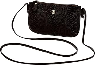 201A Bolsa Feminina Transversal de Couro Bovino Legítimo c/Acabamento Anaconda