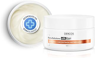 Vichy Dercos Kera-Solutions, Máscara Capilar Concentrada Antirrigidez, Nutre e Repara os Fios Danificados Sem Pesar, Não Agride o Couro Cabeludo Sensível, Maciez e Brilho 200ml