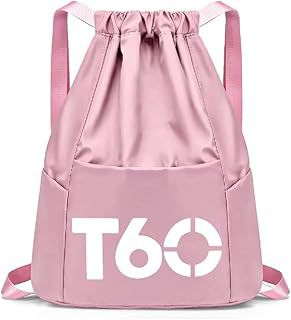 Mochila T60 Esportiva Masculina Feminina- Bolso Anti Furto (ROSA)
