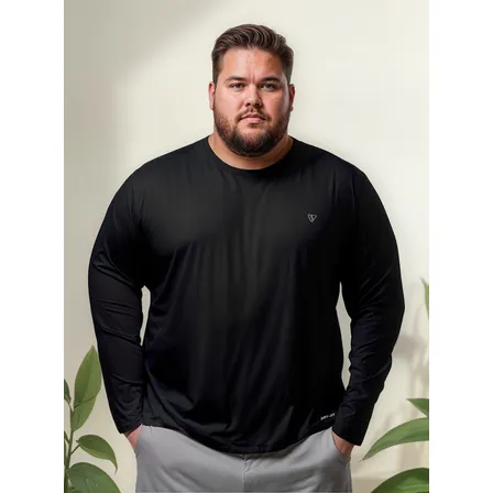 Camisas Plus Size Térmica Segunda Pele Proteção Uv Premium