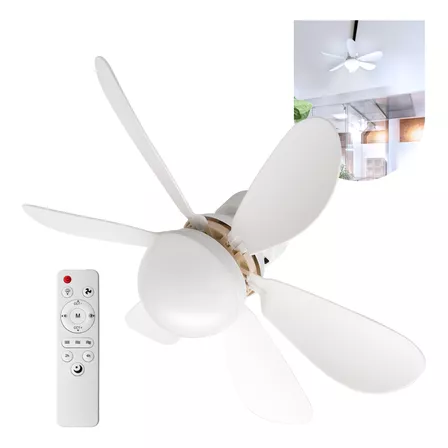 Lâmpada Ventilador De Teto E27 Com Led Ajustável Bivolt Vt02