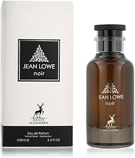 Maison Alhambra JEAN LOWE NOIR EDP Spray 100 ml, aromas ricos e sedutores para homens e mulheres.