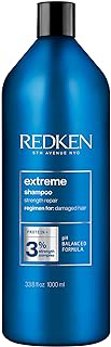Redken Shampoo Extreme, Combate o dano e fortalece os cabelos, Enriquecido com Proteína, Para cabelos danificados, 1L