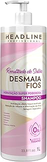 Shampoo Desmaia Fios - Limpa e Hidrata Profundamente - HEADLINE Resultado de Salão - 1L