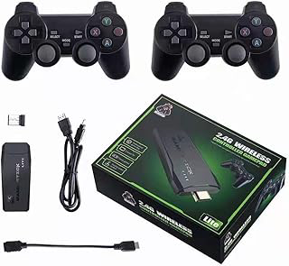 Console de Classic Retro Video game stick Sem Fio 4K HD 64G 10000 Jogos Família Playstation