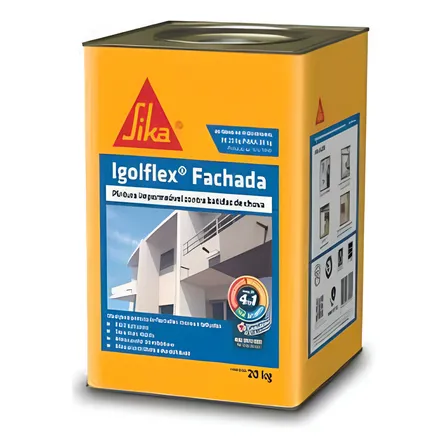 Sika Pintura Impermeável 4 Em 1 Multiuso - Igolflex Fachada Cor Branco