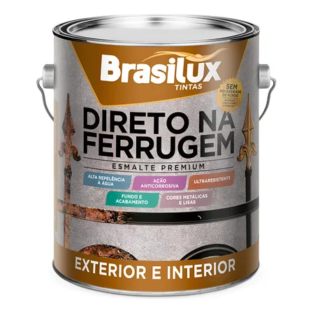 Tinta Direto Na Ferrugem 3,6l Brasilux - Várias Cores