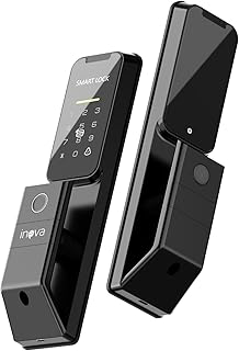 Fechadura Inteligente Biométrica - Fechadura Eletronica com Impressão Digital, Cartão, Senha, APP, Chave Mecânica, Segurança Avançada para A Maioria Das Portas