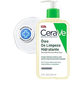 CeraVe, Óleo de Limpeza Hidratante, com triglicerídeo e esqualeno 236ml