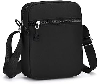 Bolsa Tiracolo Unissex com Alça Ajustável 4 Compartimentos, Leve, Resistente e Impermeável – Ideal para Trabalho, Viagem ou Uso Diário