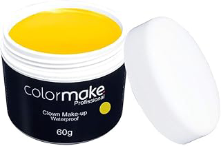 Clown Makeup Profissional 60G, Colormake, Amarelo