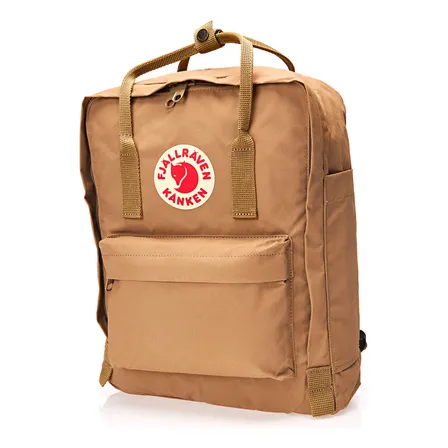 Mochila Masc/femi Kånken Clássica Com 16 Litros Fjällräven Cor Clay Desenho Do Tecido Lisa
