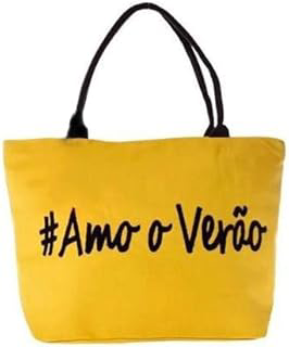 Bolsa De Ombro Lona Feminina Praia Verão Grande Bl-55