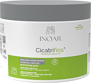 Inoar, Máscara Capilar CicatriFios – Hidratação, Brilho Intenso, Antifrizz e Recuperação dos Fios com Rejucomplex3-500g